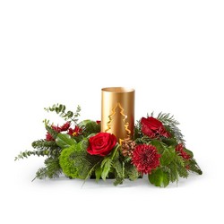 Toast the Season Centerpiece from Victor Mathis Florist in Louisville, KY